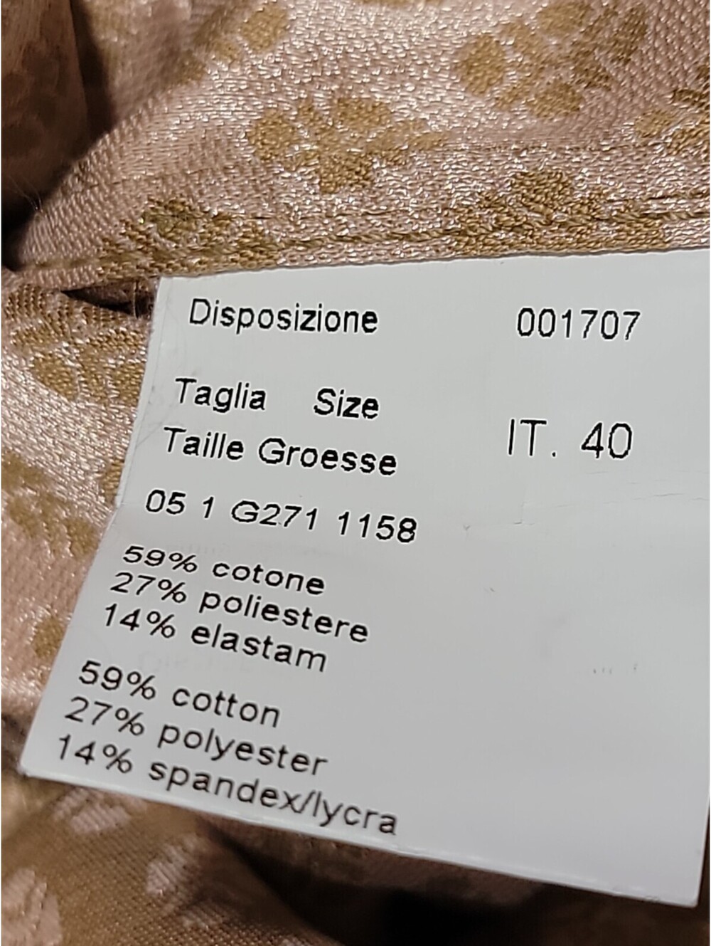 PIAZZA SEMPIONE Jacket Women US 4 IT 40 Beige Floral Belted Made in Italy NEW#CC - Picture 15 of 16